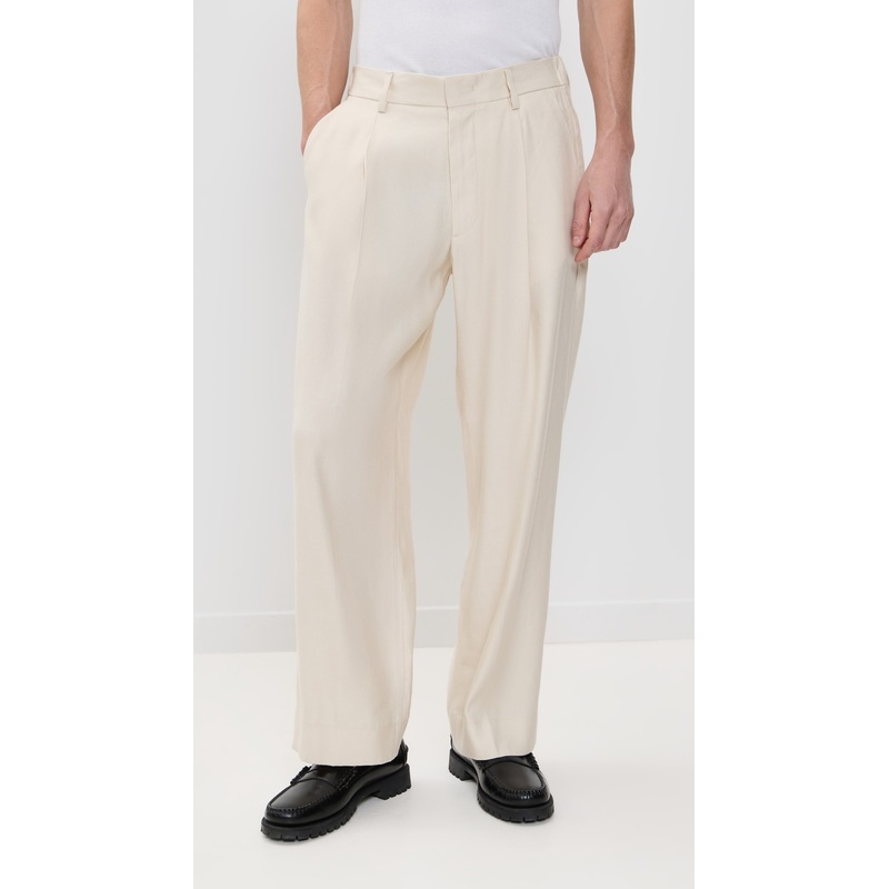 NN07 Kay Pleated Linen Trousers