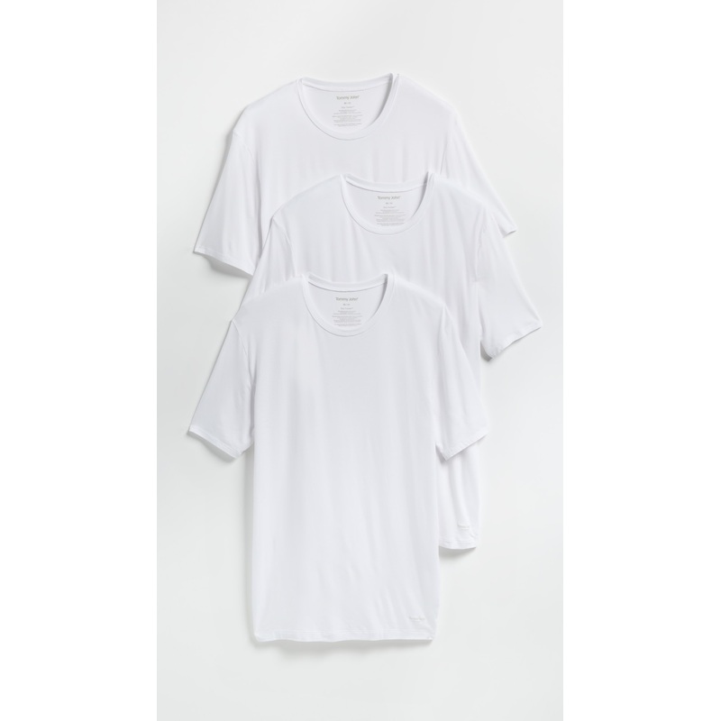 Tommy John Crew Neck Stay-Tucked Undershirt 3-Pack