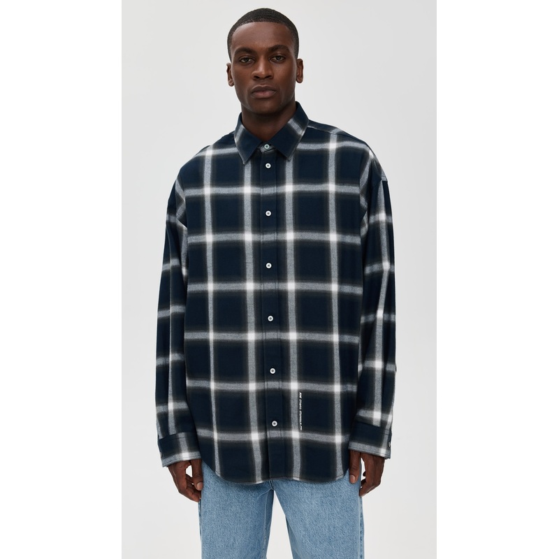 Acne Studios Setar Flannel Shadow Check Shirt