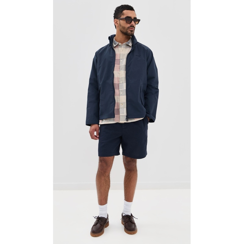 Barbour Barbour Cotton Linen Relaxed Shorts