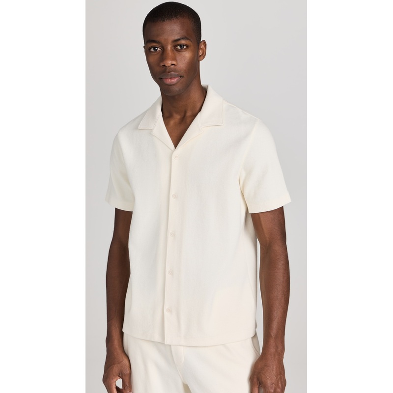 Vince Boucle Button Down Shirt