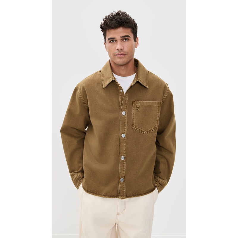 AMI Colored Cotton Twill Surchemise Adc