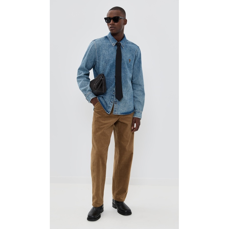 AMI Used Indigo Light Denim Jacket