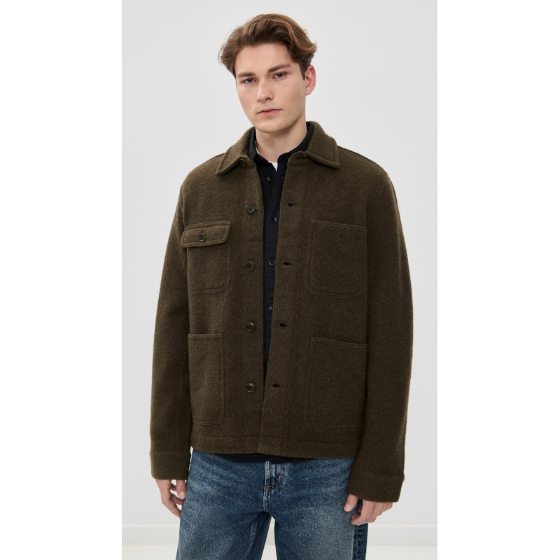 Alex Mill Work Jacket In Boiled Wool