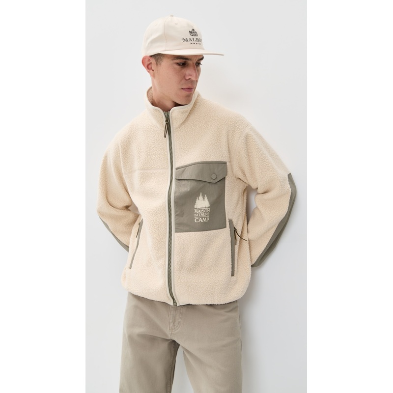 Maison Kitsun Casual Fleece Jacket