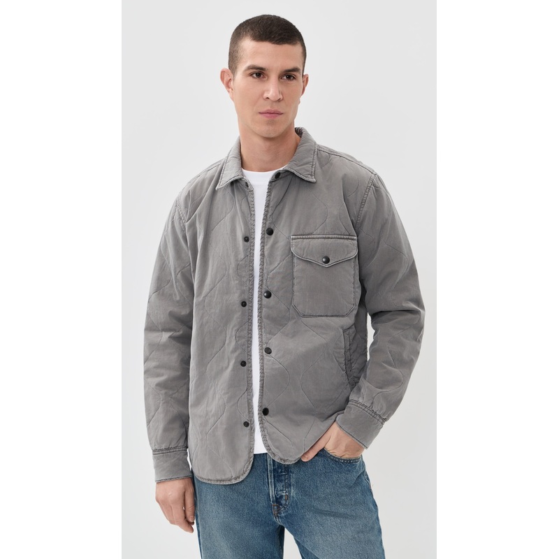 Save Khaki Flight Quilted Shirt Jacket