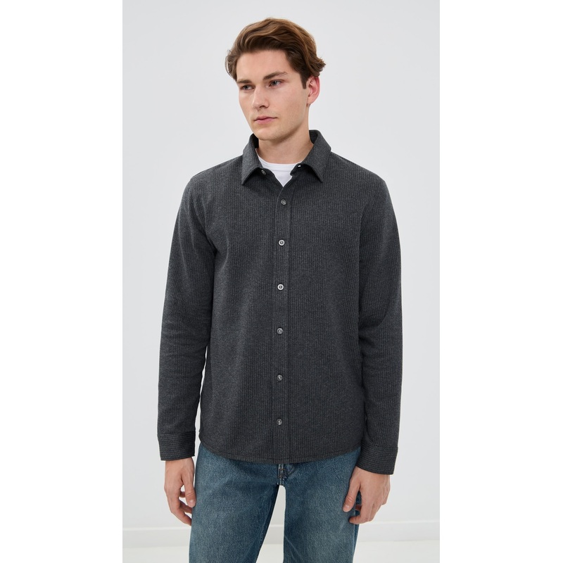 Vince Pinstripe Jacquard Shirt