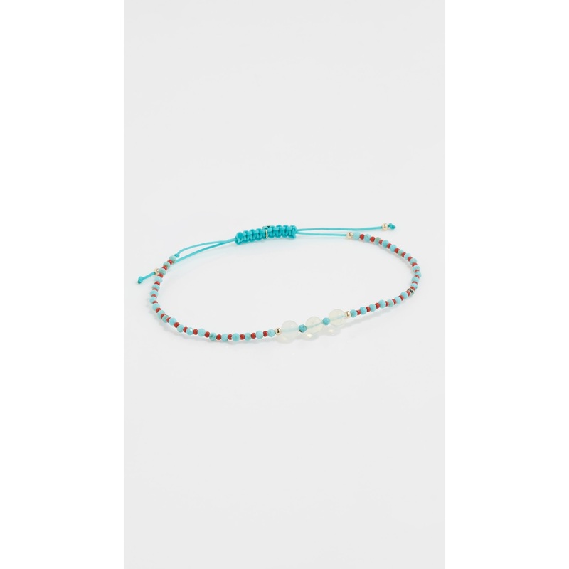JIA JIA Levi Opal Coral Turquoise Cord Bracelet