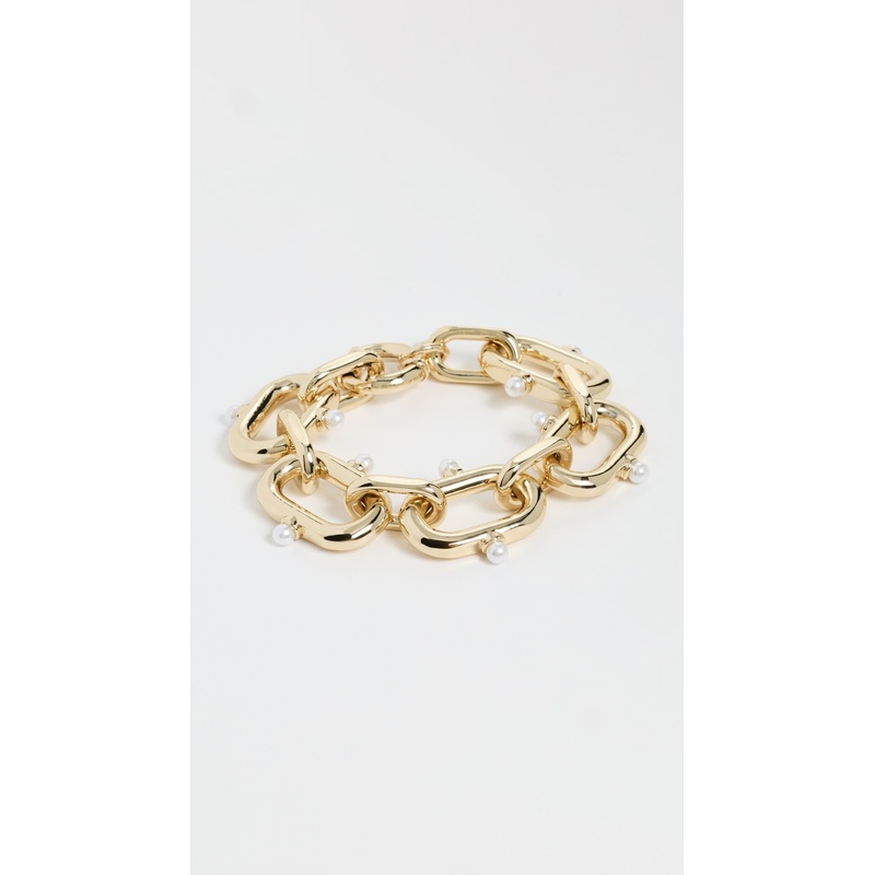 Kenneth Jay Lane Gold Links Bracelet