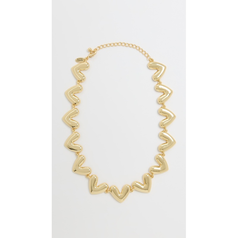 Kenneth Jay Lane Heart Lobster Claw Necklace