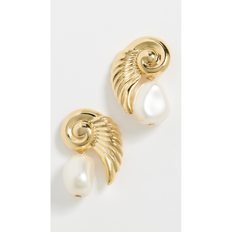 LELET NY Denise Winged Pearl Drop Earrings