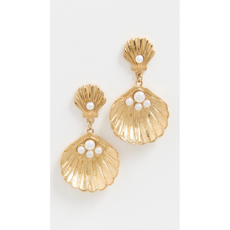MAYAMAR Seashell Pearl Earrings