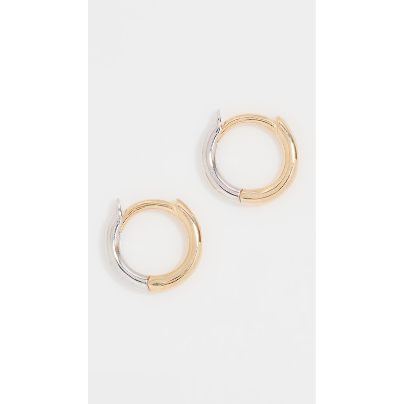 Zoe Chicco 14k Gold 2 Tone 9mm Reversible Huggies