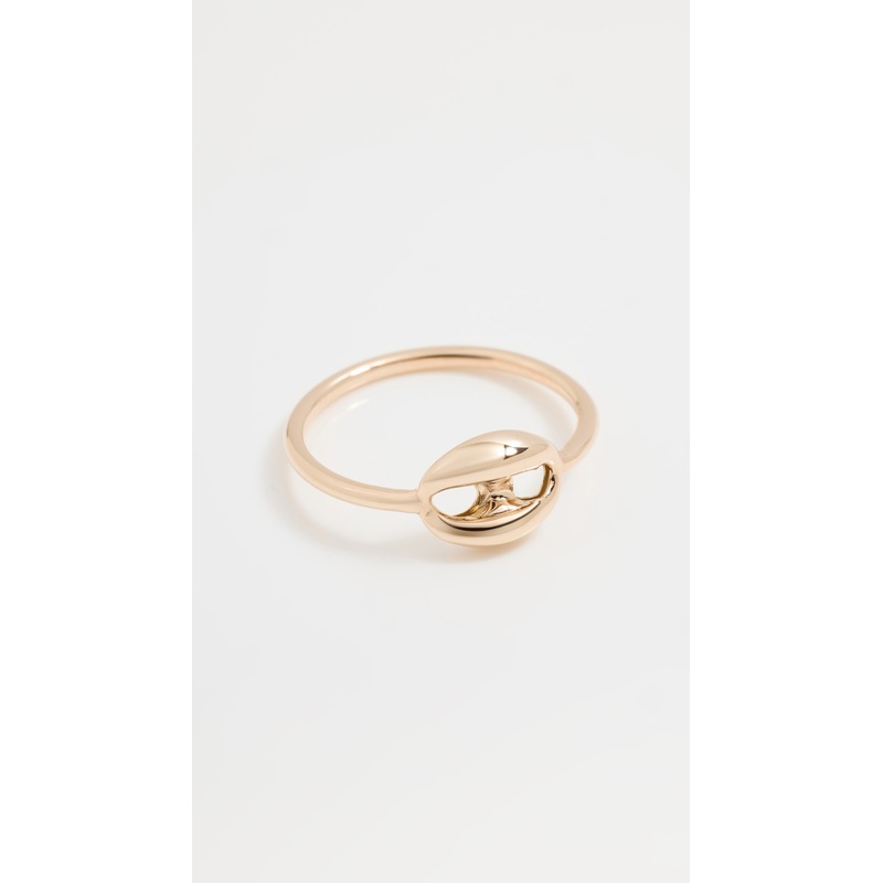 Zoe Chicco 14k Gold Single Large Puffed Mariner Link Ring