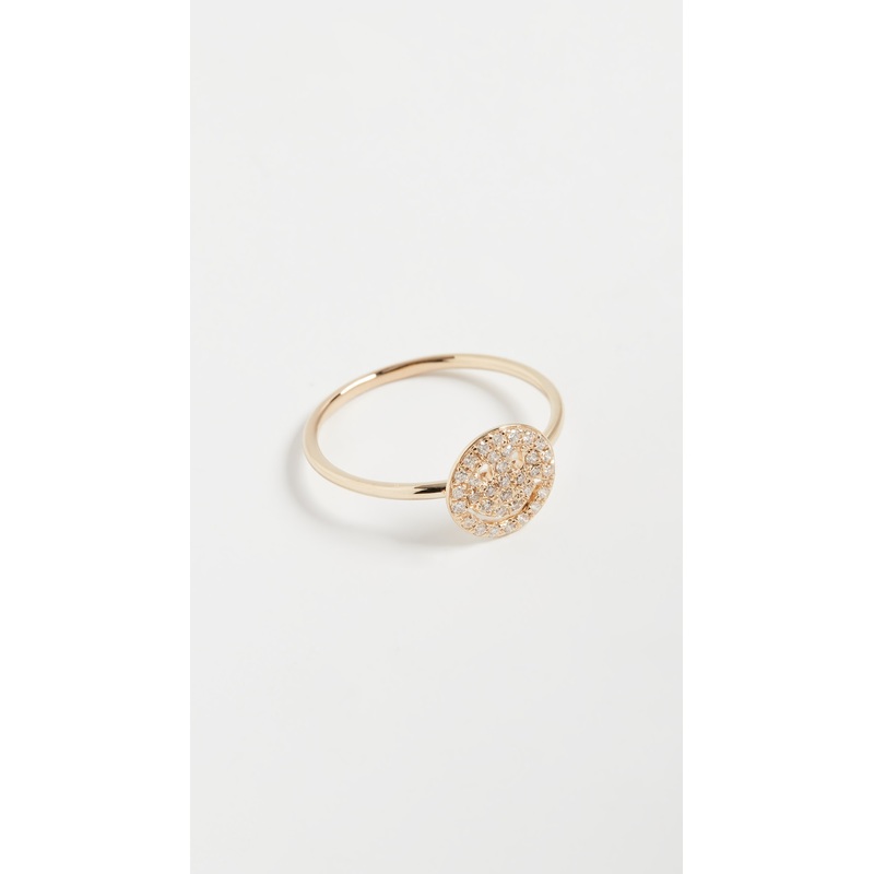 Sydney Evan Pave Happy Face Ring