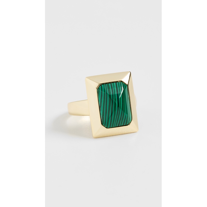 By Adina Eden Colored Baguette Stone Rectangle Ring