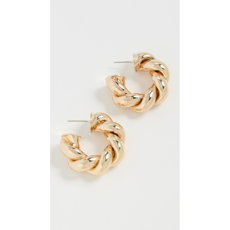 BaubleBar Auren Gold Twist Earrings