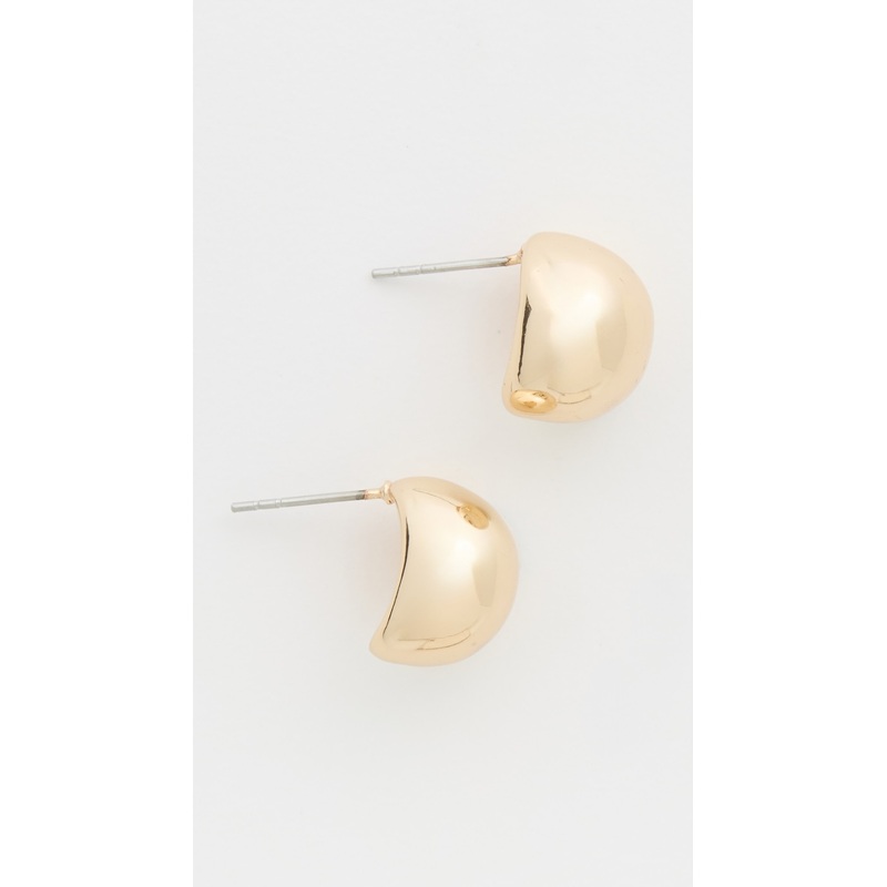 BaubleBar Manon Gold Dome Earrings