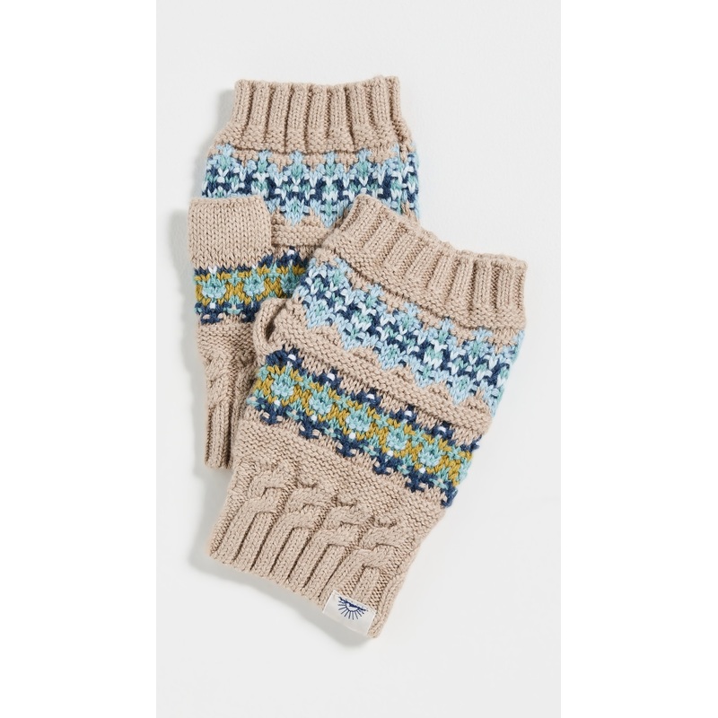 Faherty Fair Isle Fingerless Gloves