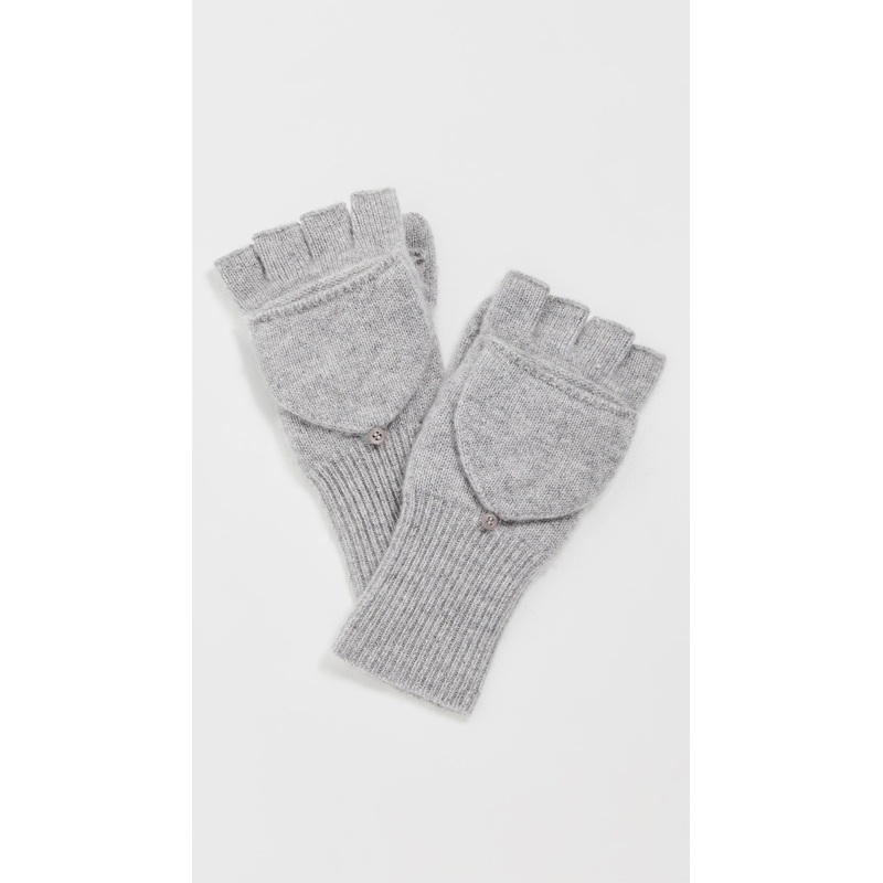 White & Warren Cashmere Pop Top Gloves