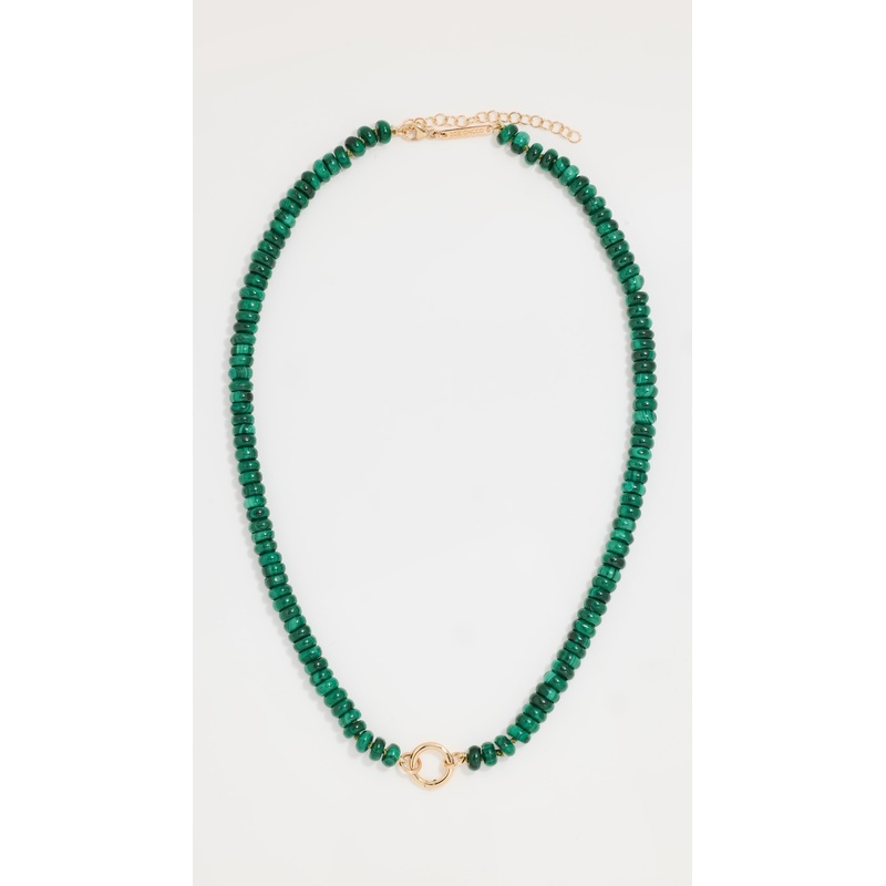 Zoe Chicco 14k Gold Malachite Beads Necklace