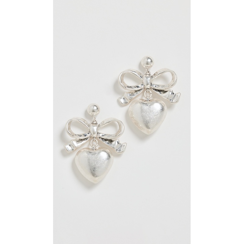 Clare V. Heart Drop Earrings