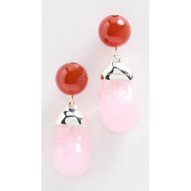 Completedworks Bio-Resin and Agate Drop Earrings