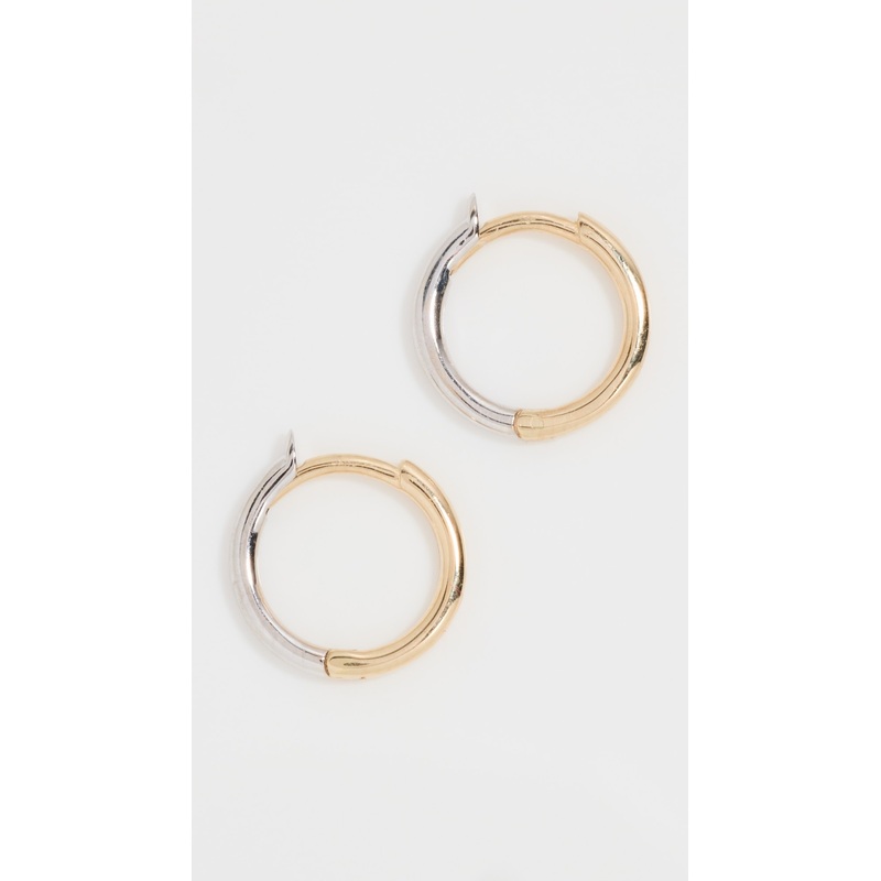 Zoe Chicco 14k Gold 2 Tone Reversible Huggies