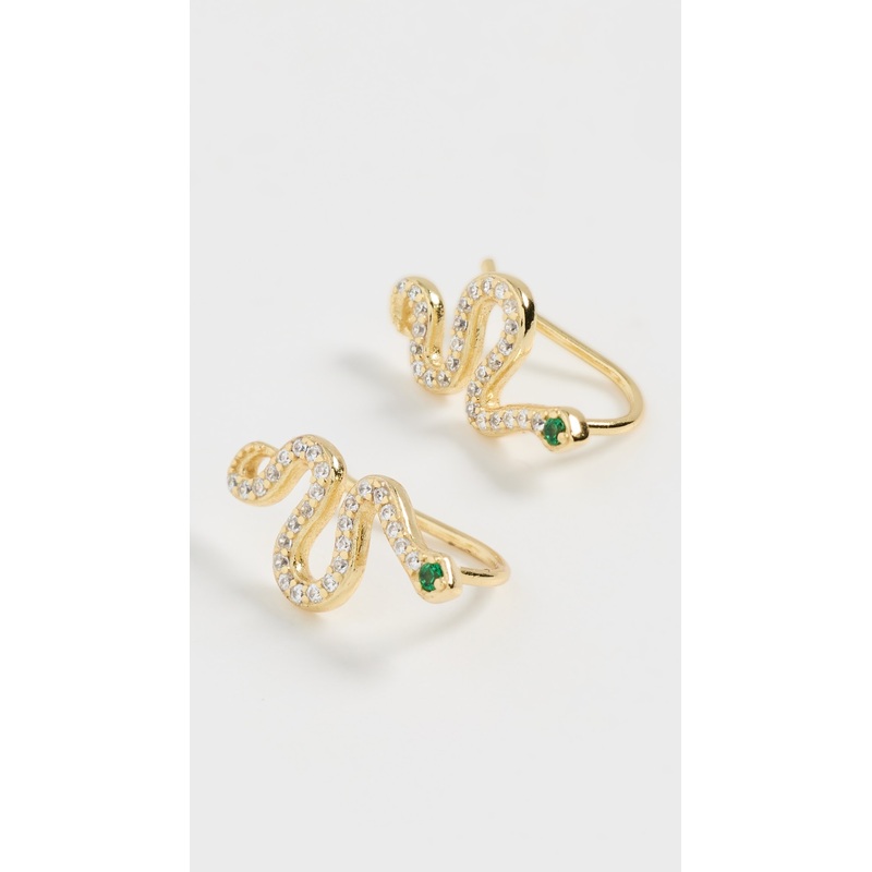 SHASHI Serpent Climber Earrings