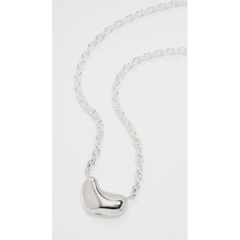 AGMES Small Sculpted Heart Pendant II Necklace