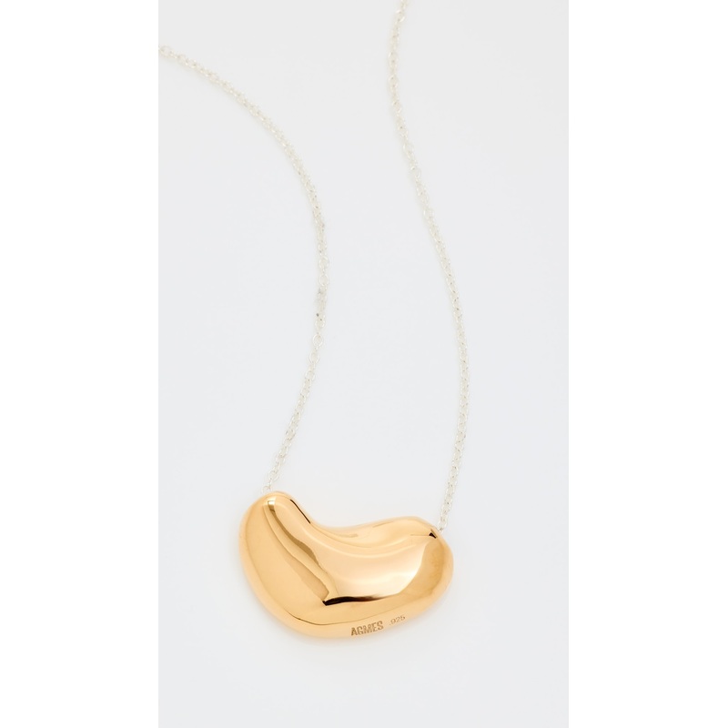 AGMES Small Sculpted Heart Pendant Necklace