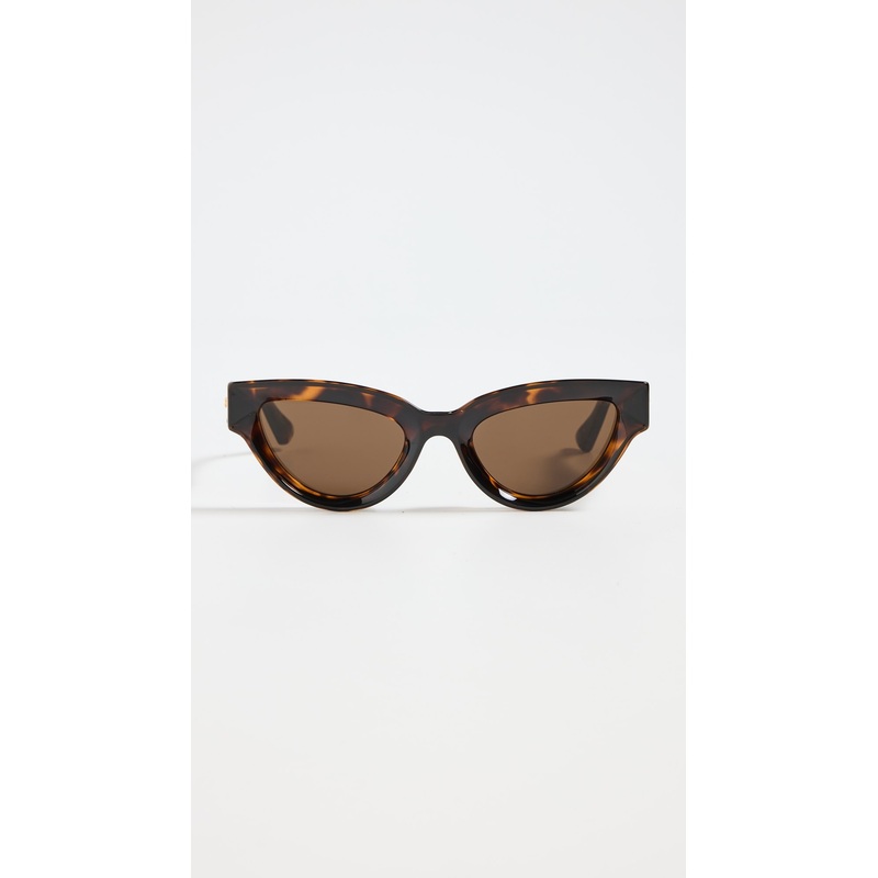 Bottega Veneta Bold Ribbon Narrow Sunglasses