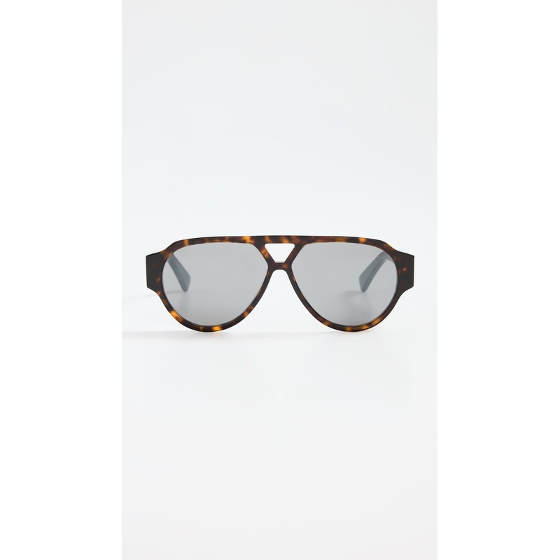 Bottega Veneta Bold Triangle Stud Pilot Sunglasses