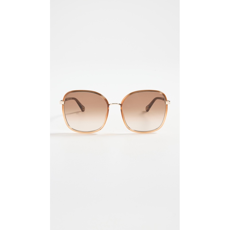 Chlo Oversized Metal Sunglasses