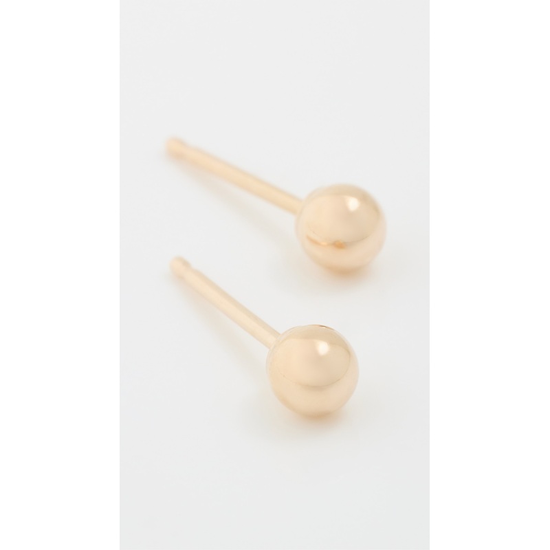 Zoe Chicco 14k Gold 3mm Ball Stud Earrings
