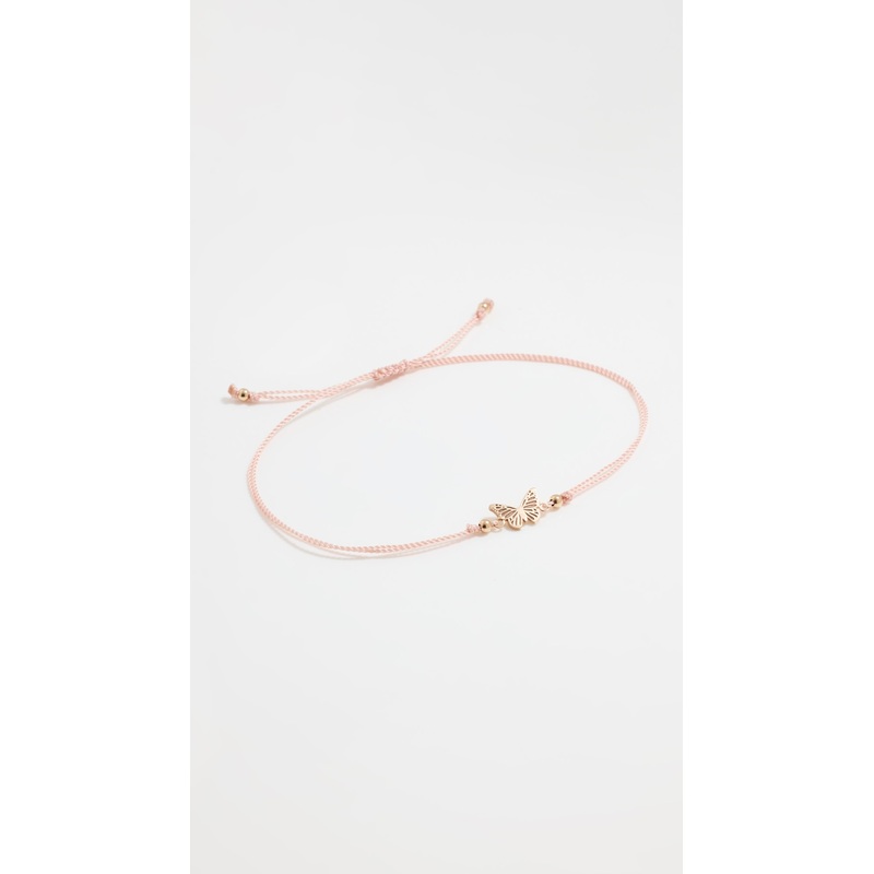 Zoe Chicco 14k Gold Midi Bitty Butterfly Cord Bracelet