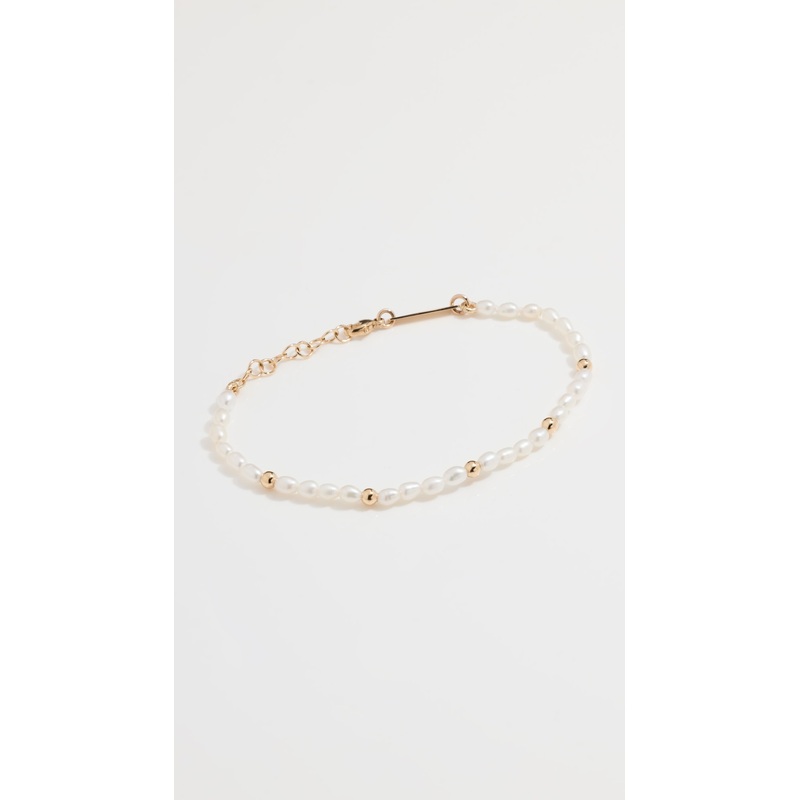 Zoe Chicco 14k Gold Pearl Bead Bracelet