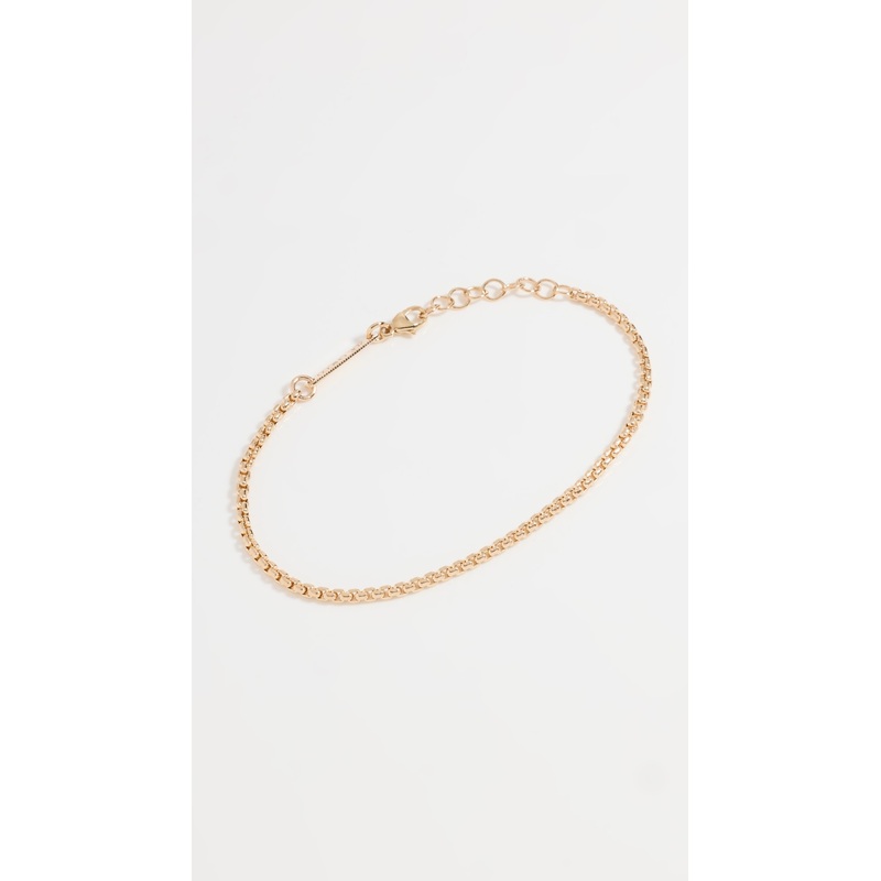 Zoe Chicco 14k Gold Small Box Chain Bracelet