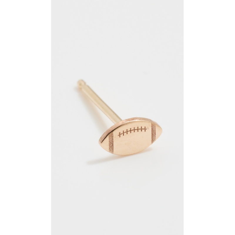Zoe Chicco 14k Single Itty Bitty Football Stud