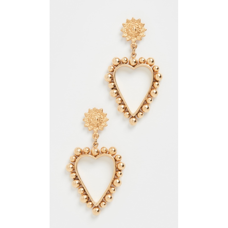 Brinker + Eliza Heart of Gold Earrings