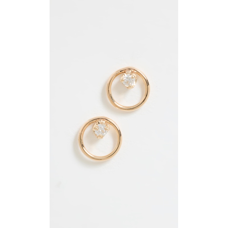 Zoe Chicco 14k Gold Small Circle Studs