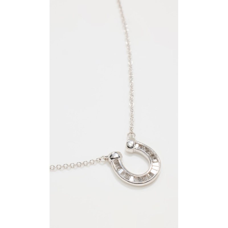 Adina Reyter Baguette Horseshoe Necklace