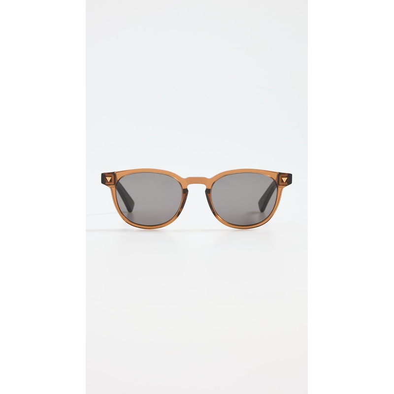 Bottega Veneta Triangle Stud Oval Sunglasses