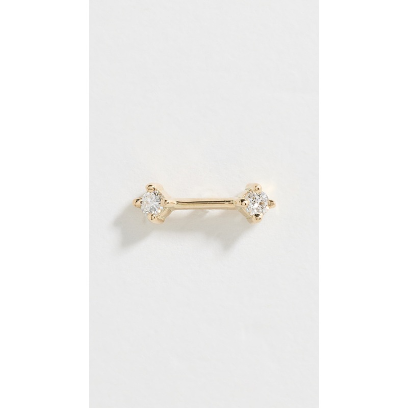 Zoe Chicco 14k Gold Prong Dash Single Stud Earrings