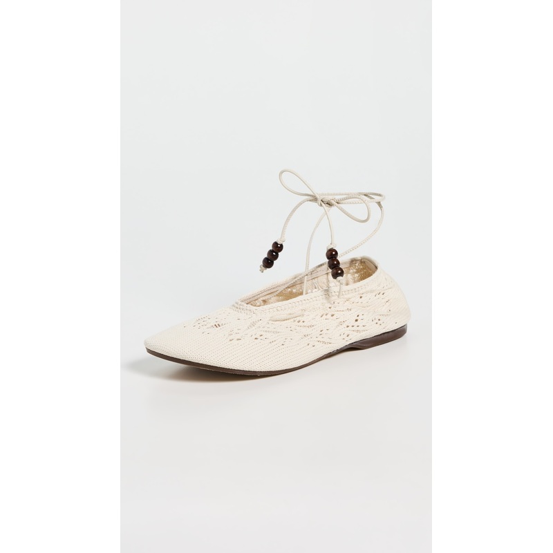 ALOHAS Rosemary Crochet Cream Espadrilles
