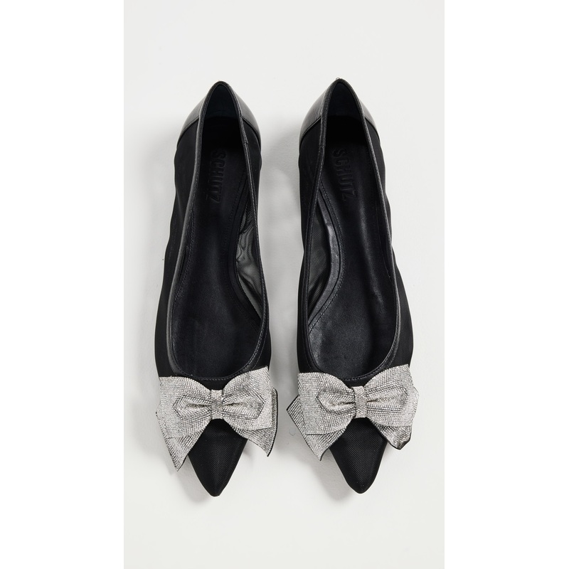 Schutz Lyla Mesh Bow Ballet Flats
