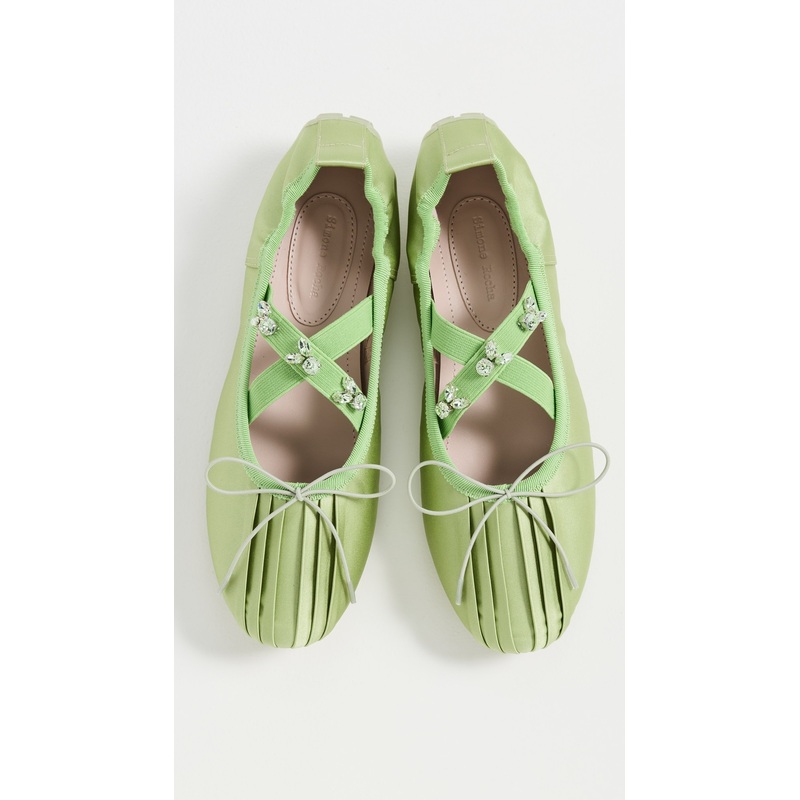 Simone Rocha Embellished Ballerina Grip Flats
