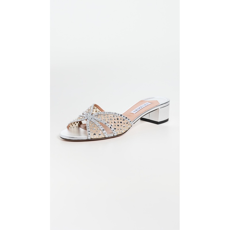 Aquazzura Crystal Lover Mules 35mm