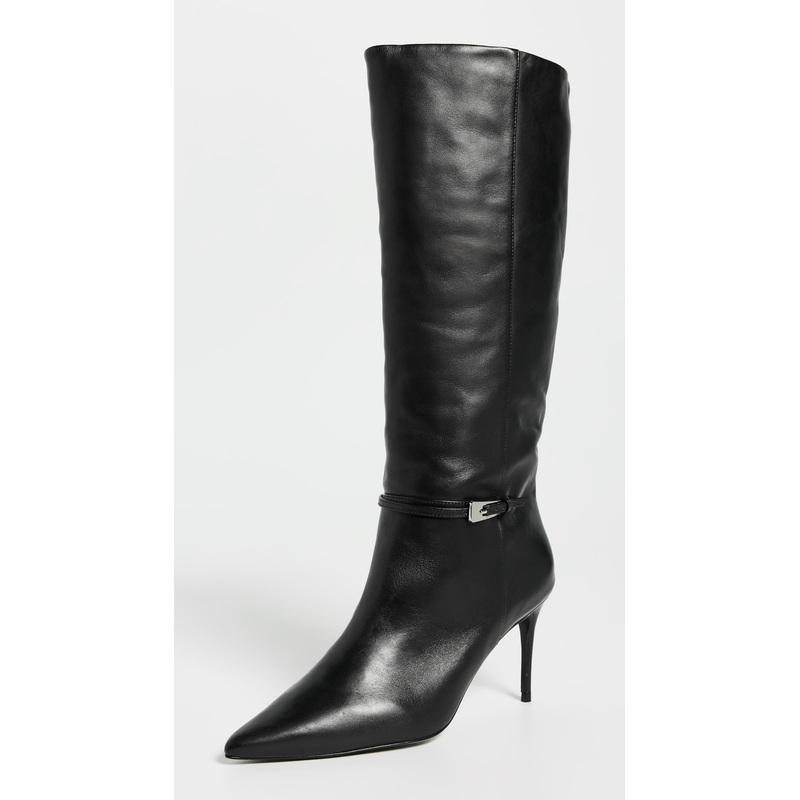 Black Suede Studio Elo Boots 80mm