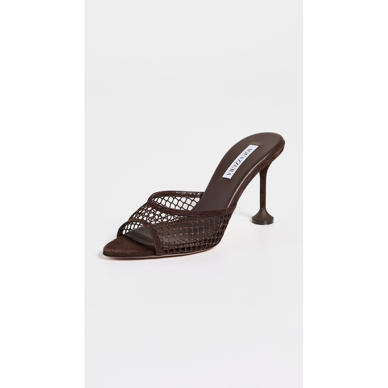 Aquazzura Bisous Mesh Mules 85mm